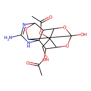 Tetrodotoxin, 4,9-anhydro-, 8,8-diacetate structure