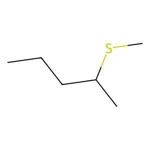 Methyl (1-methylbutyl) sulfide structure
