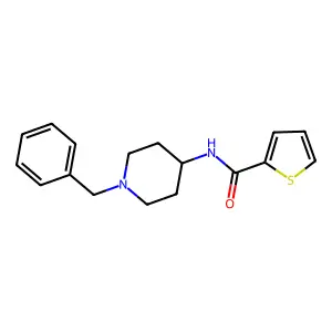 N-(1-benzylpiperidin-4-yl)thiophene-2-carboxamide structure