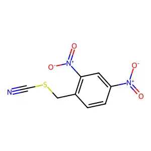 Thiocyanic acid, 2,4-dinitrobenzyl ester structure