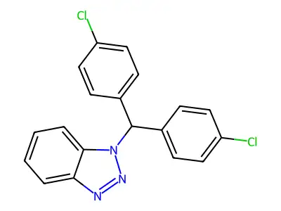 1-[Bis(4-chlorophenyl)methyl]-1H-1,2,3-benzotriazole structure