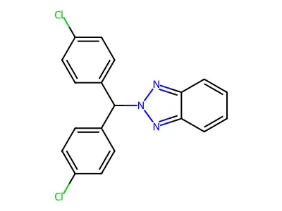 2-[Bis(4-chlorophenyl)methyl]benzotriazole structure