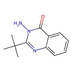 3-Amino-2-tert-butylquinazolin-4-one structure