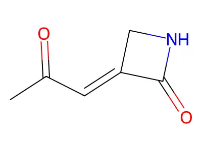 2-Azetidinone, 3-(2-oxopropylidene)- structure