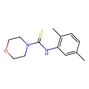 N-(2,5-dimethylphenyl)morpholine-4-carbothioamide structure