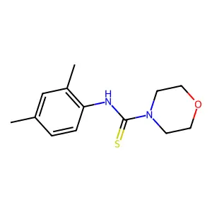N-(2,4-dimethylphenyl)morpholine-4-carbothioamide structure