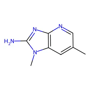 2-Amino-1,6-dimethylimidazo[4,5-b]pyridine structure