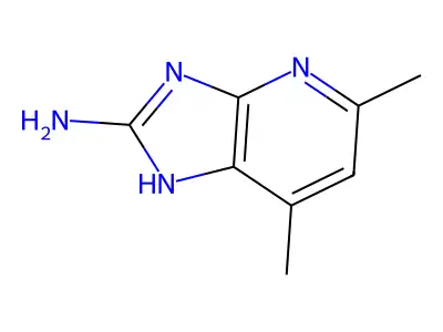 5,7-dimethyl-1H-imidazo[4,5-b]pyridin-2-amine structure