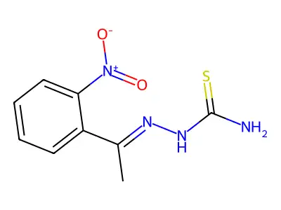 Hydrazinecarbothioamide, 2-[1-(2-nitrophenyl)ethylidene]- structure