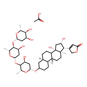 Acetyldigitoxin structure