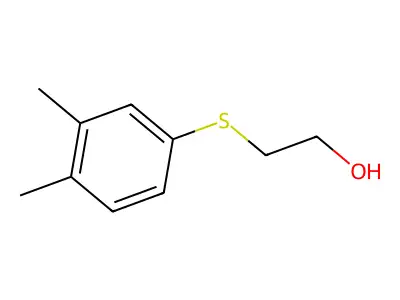 2-(3,4-Dimethylphenyl)sulfanylethanol structure