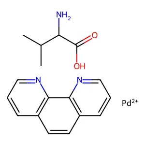 1,10-phenanthroline-valine palladium(II) structure