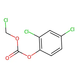 Carbonic acid, chloromethyl 2,4-dichlorophenyl ester structure