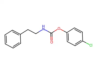 4-chlorophenyl N-phenethylcarbamate structure