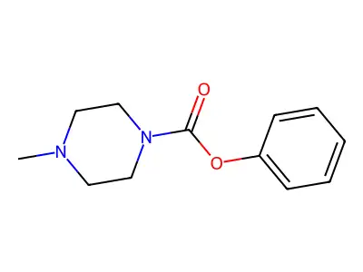 4-Methyl-piperazine-1-carboxylic acid phenyl ester structure
