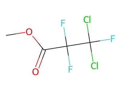 Methyl 3,3-dichloro-2,2,3-trifluoropropanoate structure