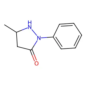 5-Methyl-2-phenyl-3-pyrzolidinone structure