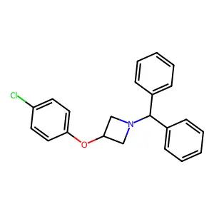 1-Benzhydryl-3-(4-chlorophenoxy)azetane structure