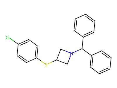 1-Benzhydryl-3-(4-chloro-phenylthio)-azetidine structure