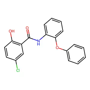 Benzamide, 5-chloro-2-hydroxy-N-(2-phenoxyphenyl)- structure