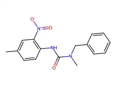 1-Benzyl-1-methyl-3-(4-methyl-2-nitrophenyl)urea structure