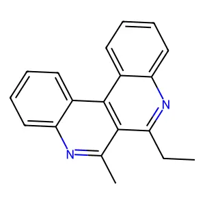 Dibenzo(c,f)(2,7)naphthyridine, 6-ethyl-7-methyl- structure