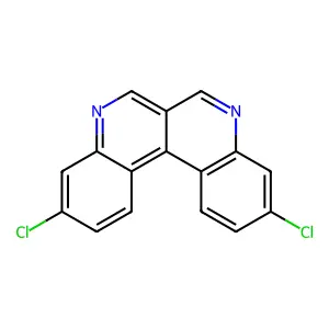 3,10-Dichlorodibenzo(c,f)(2,7)naphthyridine structure