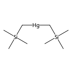 Bis((trimethylsilyl)methyl)mercury structure