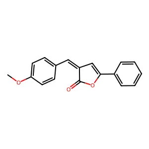 3-[(4-Methoxyphenyl)methylidene]-5-phenyl-furan-2-one structure
