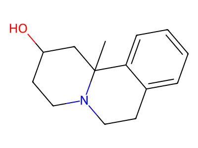 11b-methyl-1H,2H,3H,4H,6H,7H,11bH-pyrido[2,1-a]isoquinolin-2-ol structure