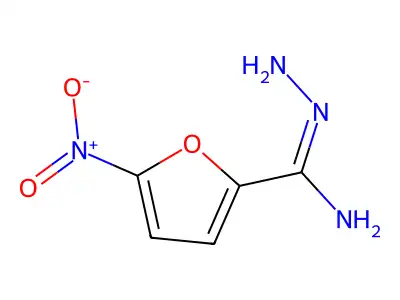 5-NITRO-2-FUROHYDRAZIDEIMIDE structure