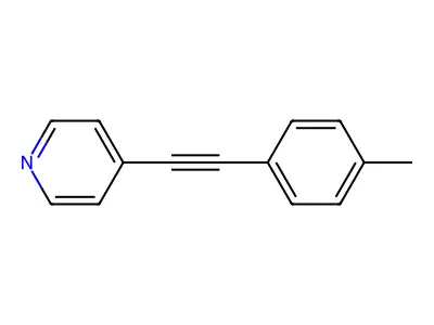 4-[2-(4-Methylphenyl)ethynyl]pyridine structure