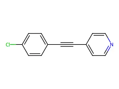 4-[(4-Chlorophenyl)ethynyl]pyridine structure