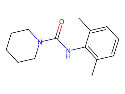 1-(N-(2,6-Xylyl)carbamoyl)piperidine structure