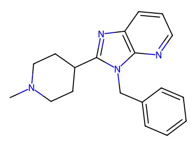 3H-Imidazo(4,5-b)pyridine, 2-(1-methyl-3-piperidinyl)-3-(phenylmethyl)- structure