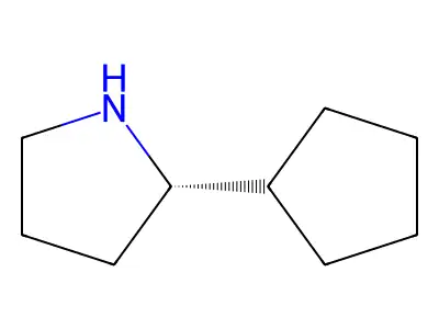 (s)-2-Cyclopentylpyrrolidine structure