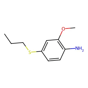 4-Propylthio-2-anisidine structure