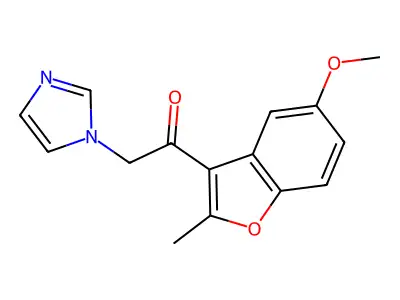 Ethanone, 2-(1H-imidazol-1-yl)-1-(5-methoxy-2-methyl-3-benzofuranyl)- structure