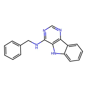 N-benzyl-5H-pyrimido[5,4-b]indol-4-amine structure