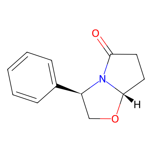 (3R,7AS)-3-phenyltetrahydropyrrolo[2,1-b]oxazol-5(6H)-one structure