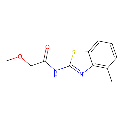 2-methoxy-N-(4-methyl-1,3-benzothiazol-2-yl)acetamide structure