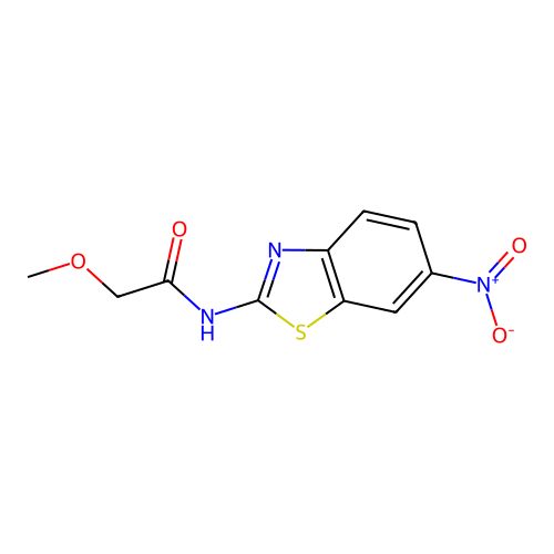 2-(Methoxyacetylamino)-6-nitrobenzothiazole structure