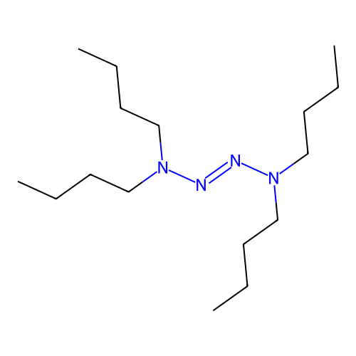 N-butyl-N-[(dibutylamino)diazenyl]butan-1-amine structure