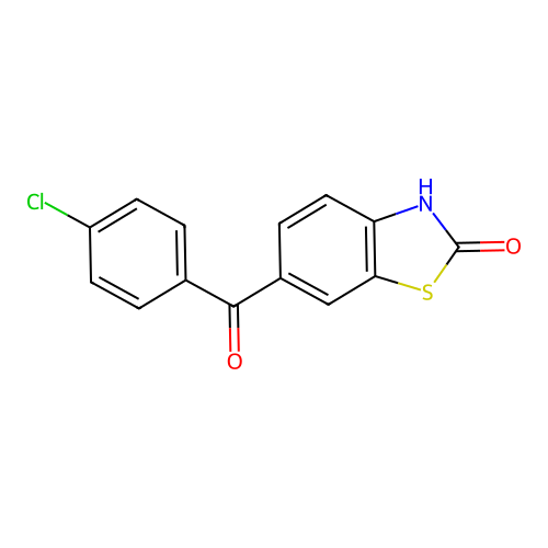 2(3H)-Benzothiazolone, 6-(4-chlorobenzoyl)- structure