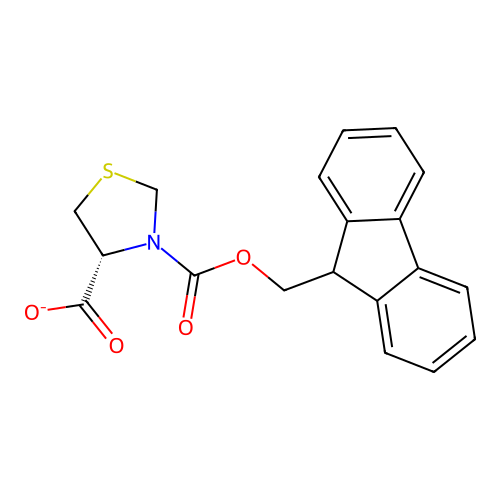 3,4-Thiazolidinedicarboxylic acid, 3-(9H-fluoren-9-ylmethyl) ester, (4R)- structure