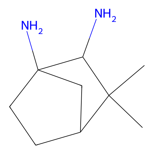 3,3-二甲基降冰片烷-1,2-二胺 structure