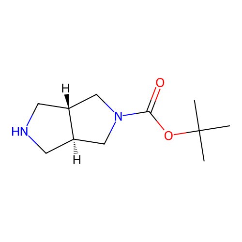 tert-butyl (3aR,6aR)-2,3,3a,4,6,6a-hexahydro-1H-pyrrolo[3,4-c]pyrrole-5-carboxylate structure