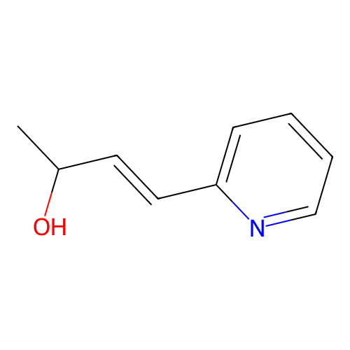 (E)-4-pyridin-2-ylbut-3-en-2-ol structure