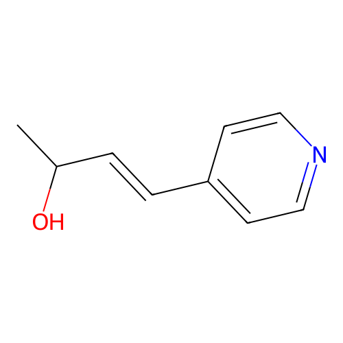 (E)-4-pyridin-4-ylbut-3-en-2-ol structure