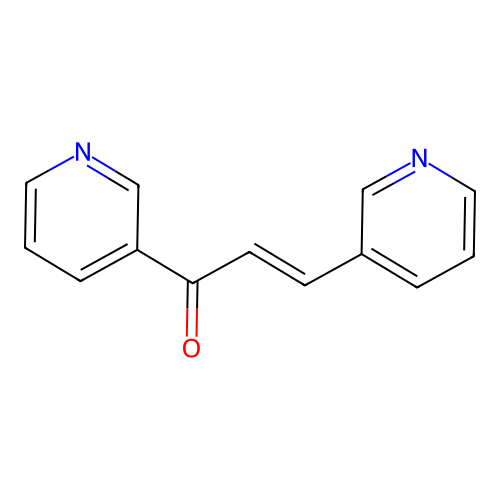 1,3-Di(pyridin-3-yl)prop-2-en-1-one structure